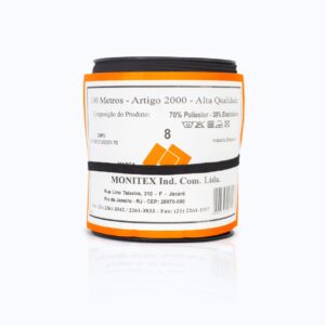 Elástico Chato Preto N 08 ( 5 mm ) - carretel