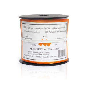 Elástico Chato N 10 Branco ( 6 mm ) - carretel