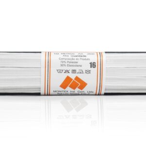 Elástico Chato Branco N 16 ( 9 mm) - Peça