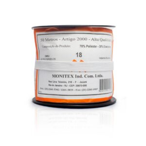 Elástico Chato Branco N 18 ( 12 mm ) - carretel