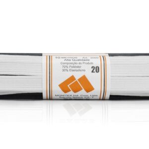 Elástico Chato Branco N 20 ( 13 mm ) - Peça