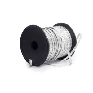 Fita Metalizado Fitilho Prateado ( 3 mm ) - Carretel