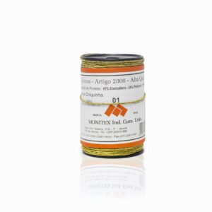 ELÁSTICO MARIA CHIQUINHA ROLIÇO Nº 01 LUREX OURO